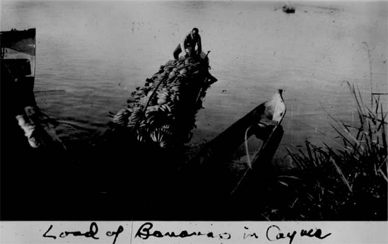 Boatload of Bananas, Panama, Ca. 1929-30 (Source: Barnes)
